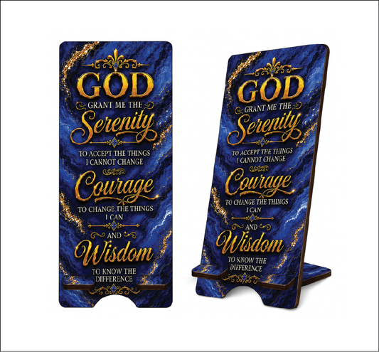 Serenity Prayer Cell Phone Holder