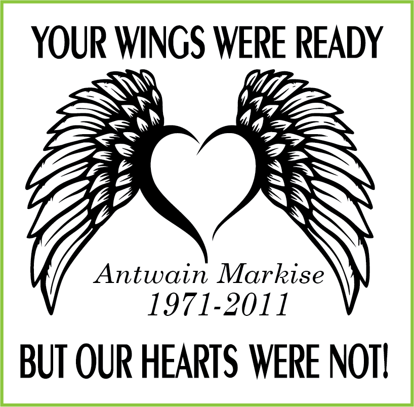 In Memory of Decal Angel Wings